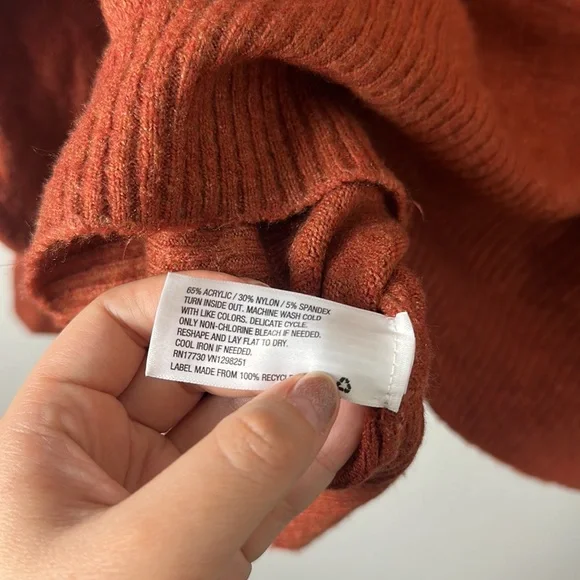A New Day Orange Dolman Sleeve Sweater - Picture 5 of 5